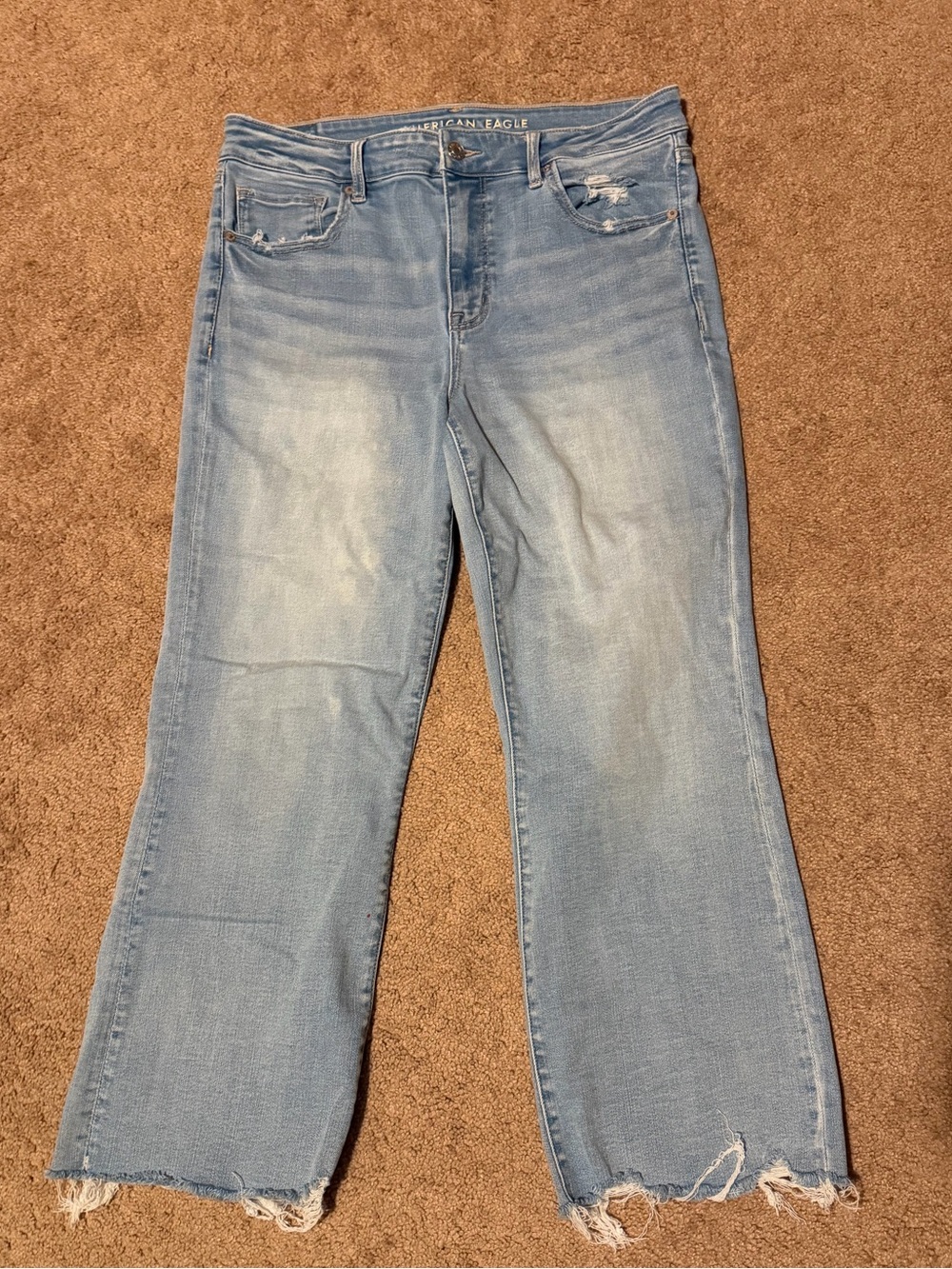 American Eagle Outfitters Kick Boot Crop Jeans